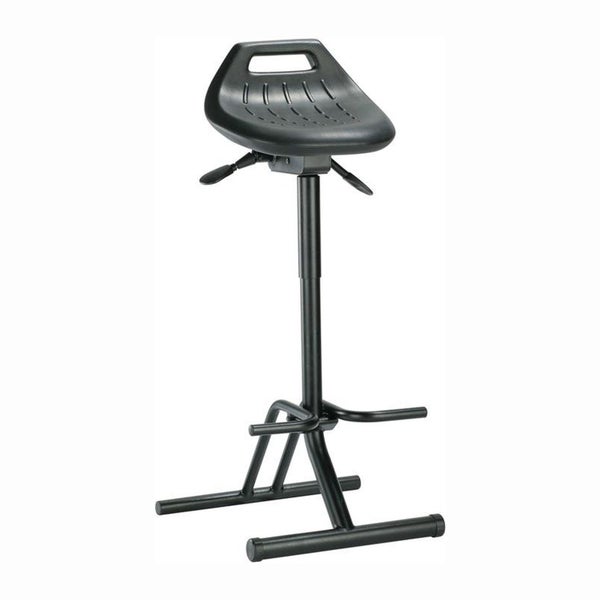 interstuhl Stehhilfe Integralschaum Sitzhöhenverstellung 640 - 840 mm Stahlrohr schwarz klappbar BIMOS - 9456-2000