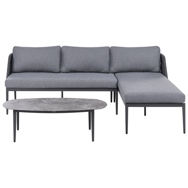 Gartenset mit Sofa inklusive Auflagen und Tisch