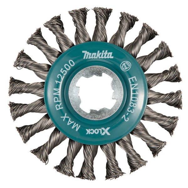Makita Rundbürste 115 mm Metall X-Lock - D-73405