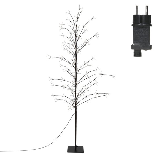 ECD Germany LED-Baum 180 cm mit 480 warmweißen LEDs, Lichterbaum mit Timer, Leuchtbaum Innen & Außen IP44, Beleuchteter Dekobaum, Baum mit Beleuchtung für Weihnachten, Flexibel Zweige, Weihnachtsdeko