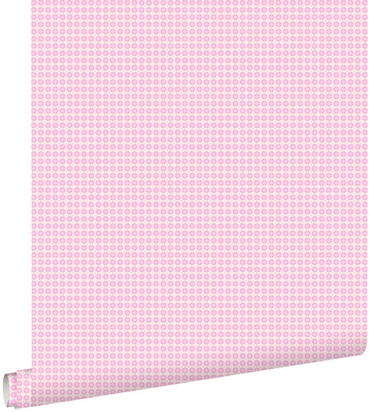 ESTAhome Tapete kleine Punkte Hellrosa - 53 cm x 10.05 m - 115705
