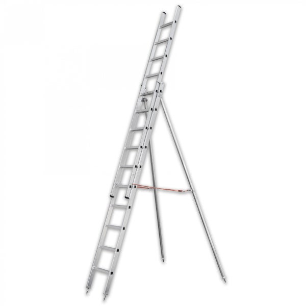 Aluminium-Sprossenleiter mit Stützfuß