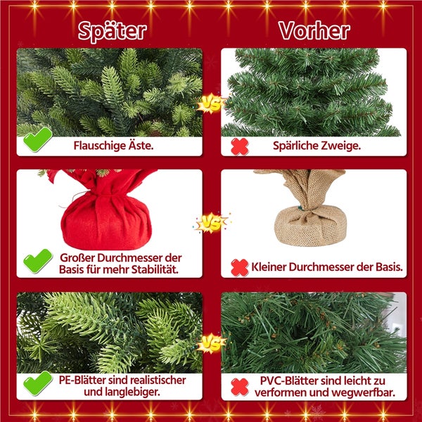 Festlich dekorierter Raum mit Weihnachtsbaum, Geschenken und Weihnachtsschmuck für eine fröhliche Weihnachtsatmosphäre.