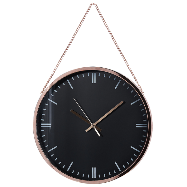 Wanduhr BEZAS 30 cm Schwarz