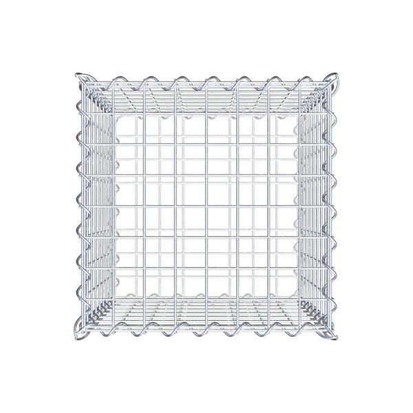 Gabione 40 cm x 40 cm x 40 cm (L x H x T), Maschenweite 5 cm x 5 cm, Spirale