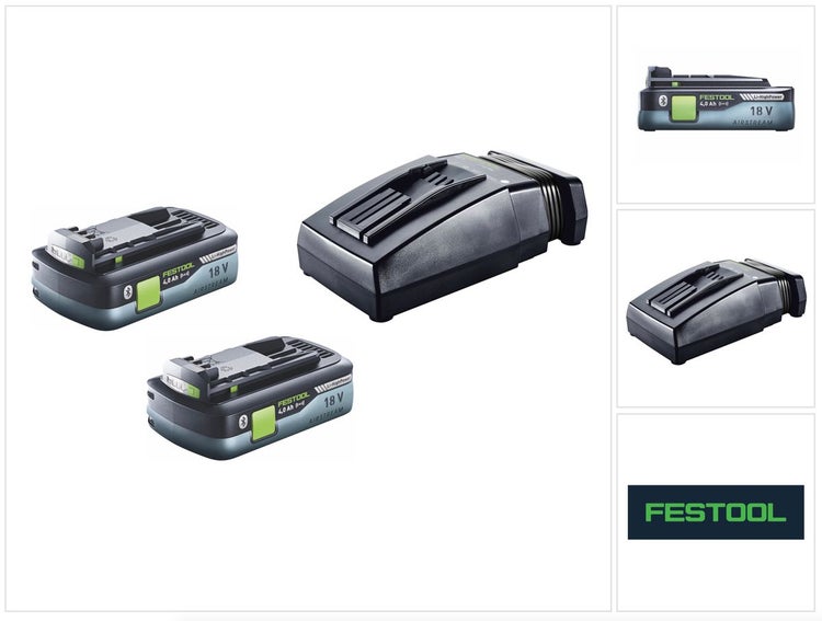 Festool HighPower Akku Set 18V mit 2x Akku 4,0Ah HPC-ASI ( 205034 ) + TCL 6 Ladegerät ( 201135 )