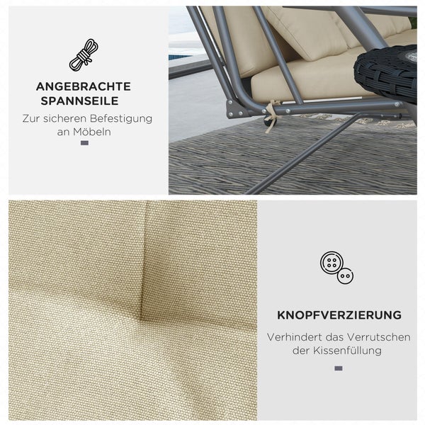 Leiter mit Rückenschutz am Silo vor blauem Himmel