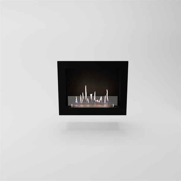 GLOW FIRE Ethanol Kamin Einsatz 'Inside ' | Ethanolkamineinsatz mit 3 Std. Brenndauer und 2 KW Heizleistung | BxHxT: 68,6x55,3x26 cm