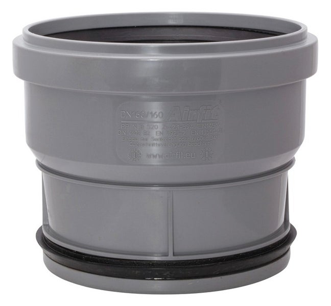 Airfit Abwasser Rohrverbinder DN 160 aus Kunststoff für Abwasserinstallationen