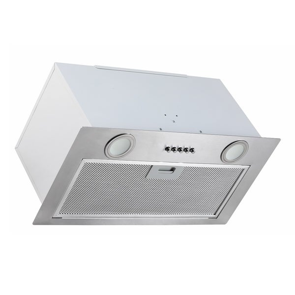 Dunstabzugshaube mit Beleuchtung und Bedienknöpfen