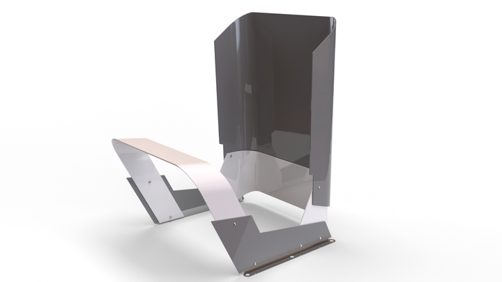 Moderner Designstuhl mit Rückenlehne