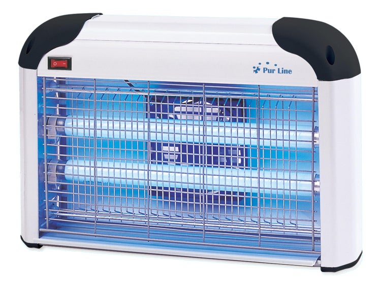 Insektenvernichter mit UV-Licht und Schutzgitter