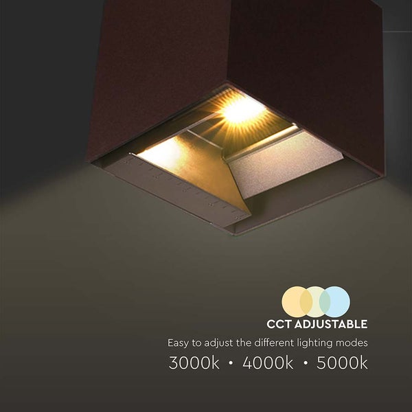Quadratische Deckenleuchte mit einstellbaren Lichtmodi