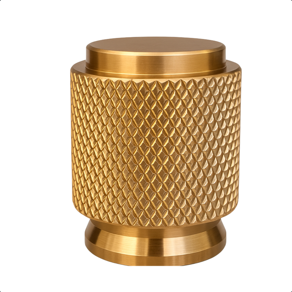 Gerändelter Möbelknopf aus Metall