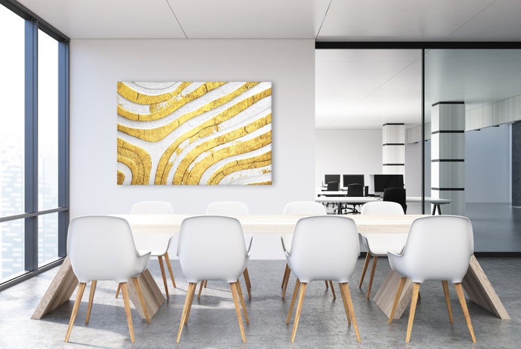Canvas-Akustikbild mit sehr guten Schallabsorptions-Eigenschaften für eine gute Raumakustik 90x60cm AB00026