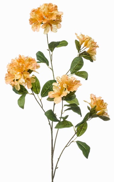 Künstliche Hortensie mit rosa Blüten und grünen Blättern