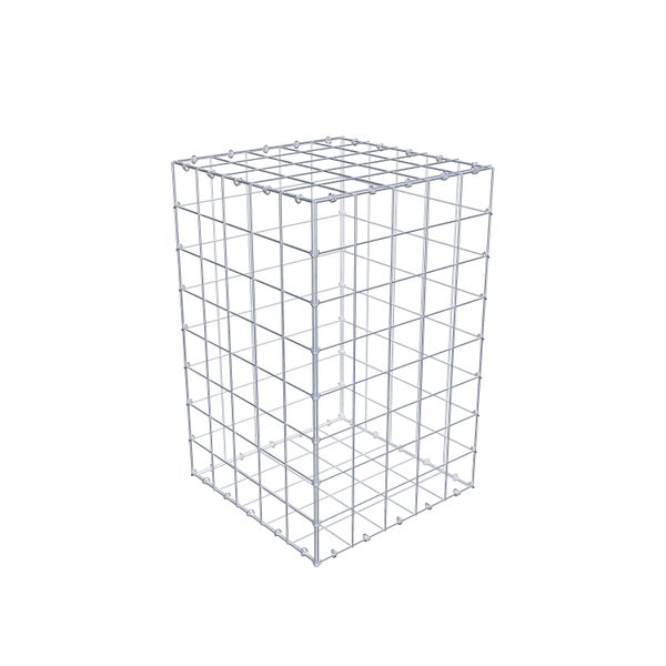 Gabione 80 cm x 50 cm x 50 cm (L x H x T), Maschenweite 10 cm x 10 cm, C-Ring