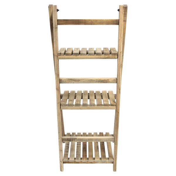 FRANK FLECHTWAREN | Holzregal Recycling-Chic, 40 x 36 x 100 cm, HOLZ