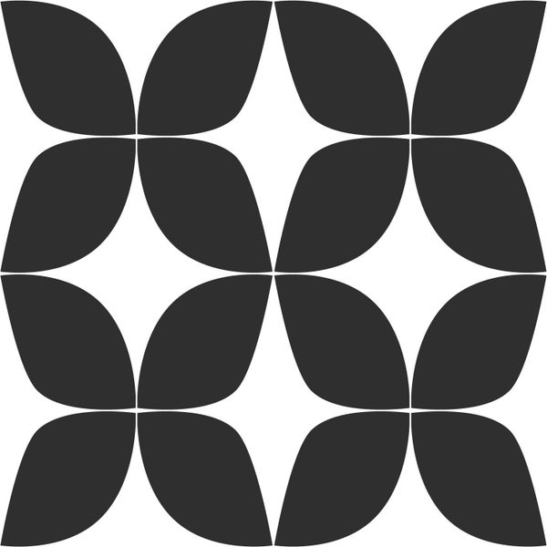 Dekoratives Fliesenmuster mit floralen Motiven für Wand- und Bodengestaltung