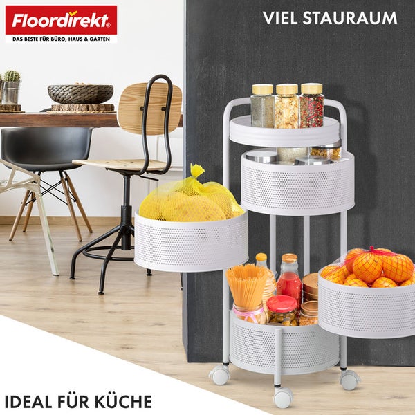 Rollwagen mit drei Ablageflächen für die Küche