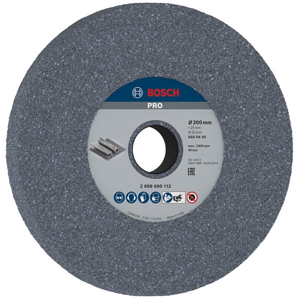 Bosch PRO Steel Schleifscheibe 200 x 25 x 32 mm G60 - 2608600112