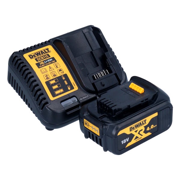 DeWalt Akku-Ladegerät DCB115 und 18 Volt XR Lithium-Ionen Akku mit 4,0 Amperestunden.