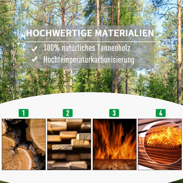 Outsunny Pflanzkasten Blumenständer Rankgitter Rankkasten Rosenbogen mit Leckage-Löcher Garten Holz Dunkelbraun 64 x 28 x 120 cm