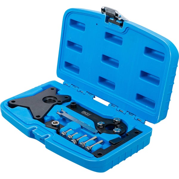 Steuerketten Werkzeugsatz im blauen Werkzeugkoffer