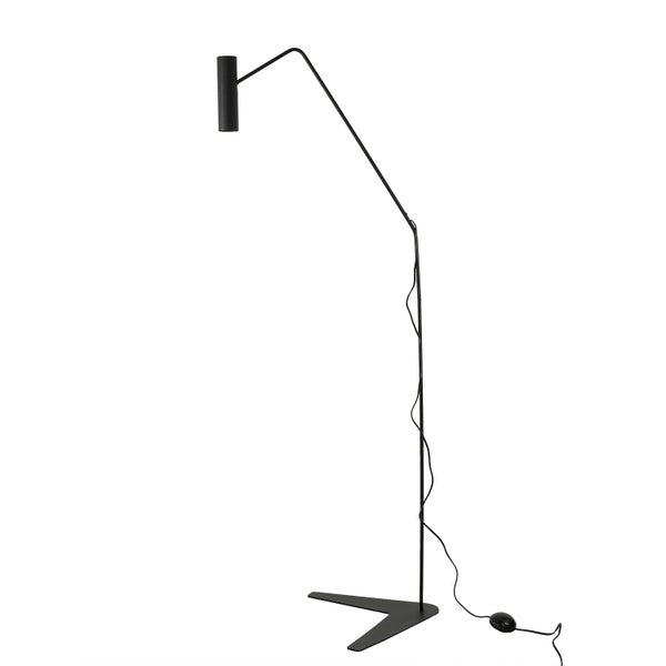 Schwarze Stehlampe mit modernem Design für Innenräume