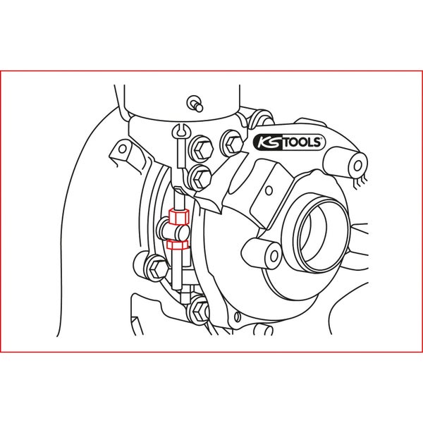 BGS Technic Hohlschrauben-Schlüssel-Satz mit Griff