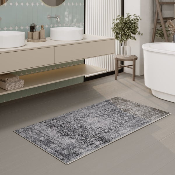 Badteppich Grau Ralph WECONhome 60x100 cm