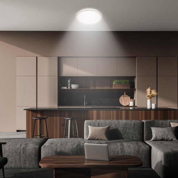 LED Deckenlampe Deckenleuchte Wohnzimmer Backlight Neutralweiß Flur