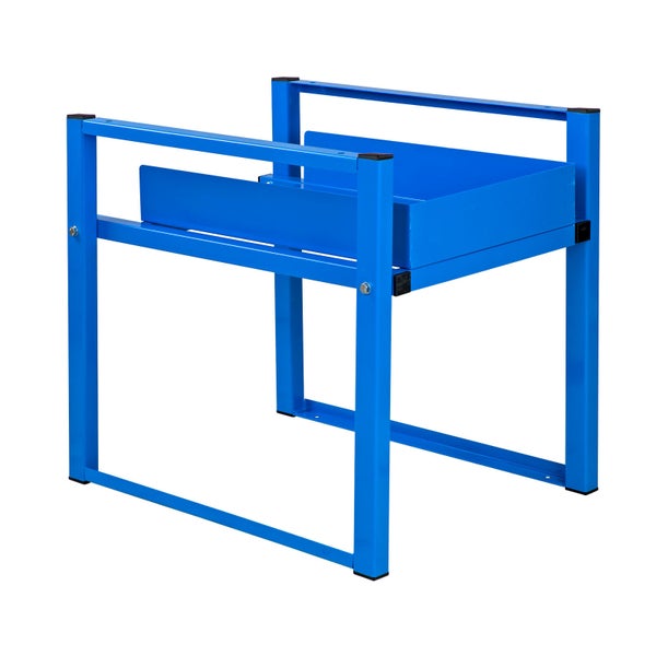 PROREGAL Fassregal für 30 bis 60 Liter Fässer Uno HxBxT 58 x 45,6 x 64 cm Blau