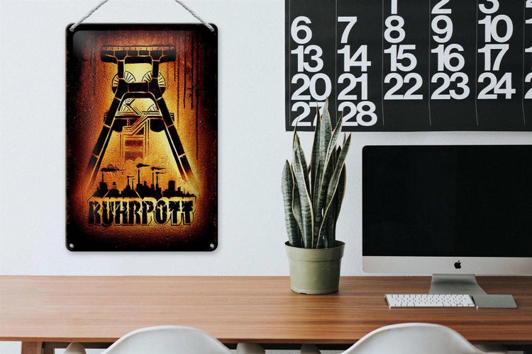 Blechschild Spruch 20x30cm Ruhrpott Ruhrgebiet