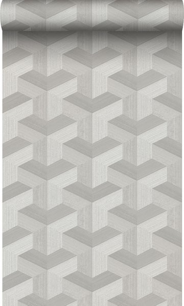 Origin Wallcoverings Öko-Strukturtapete 3D-Muster Grau - 50 x 900 cm - 347999
