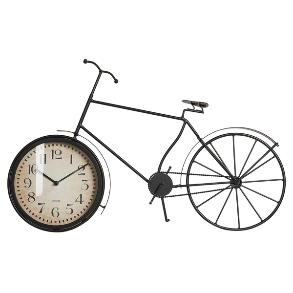 Dekorative Fahrrad Wanduhr mit Quarz Uhrwerk