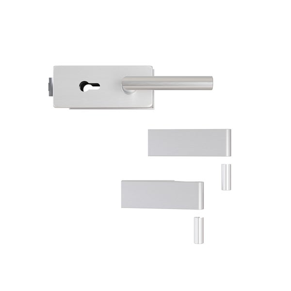 Türbeschlag-Garnitur mit Drücker und Rosetten