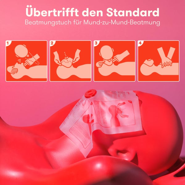 PURAHELP KFZ Kombitasche nach aktueller Norm 2024 DIN 13164 (StVO konform) - Inkl. Warndreieck, Warnweste - Verbandskasten Warndreieck Set Verbandskasten Auto 2024