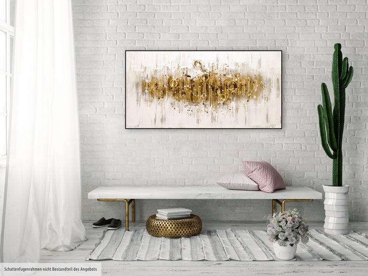 Handgemaltes Gemälde Acrylfarbe 120x60cm Braun