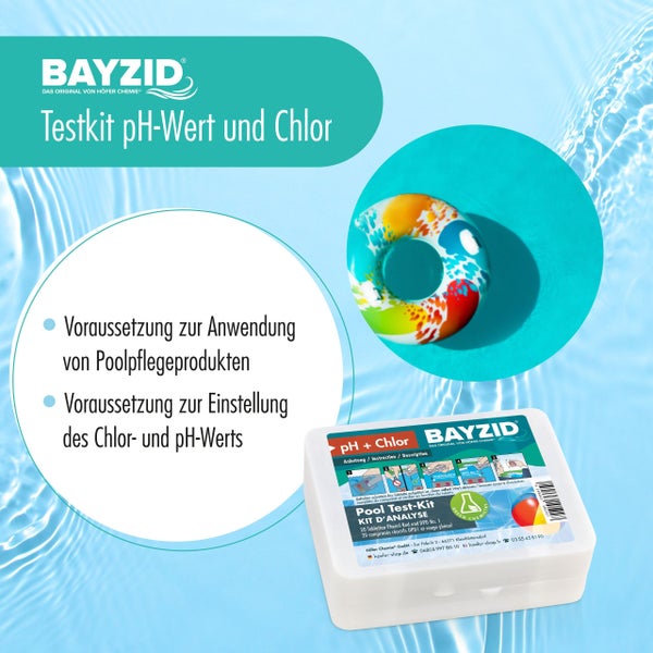 BAYZID pH-/Chlor-Testkit zur Wasseranalyse