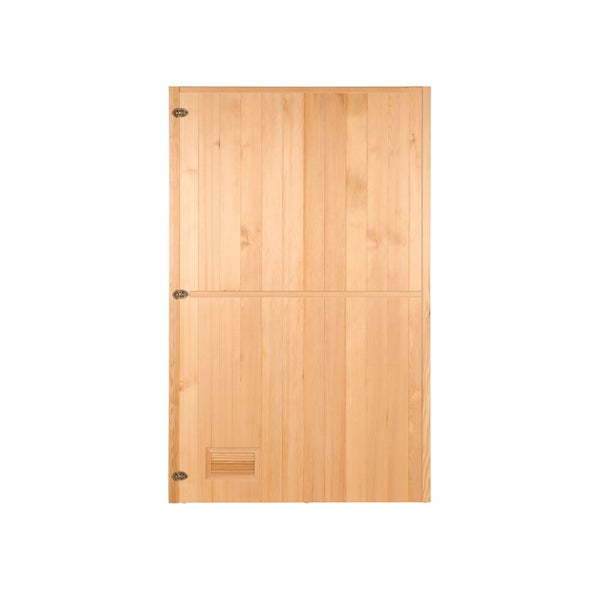Home Deluxe - Traditionelle Sauna - Skyline L - 120 x 150 x 190 cm - für 2-3 Personen, Hemlocktanne, inkl. Saunaofen, Saunazubehör I Dampfsauna Aufgusssauna Finnische Sauna Bio Sauna