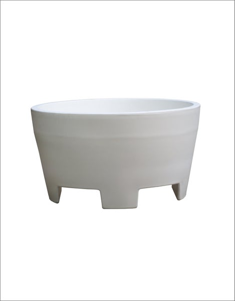 Pflanzgefäß COLO 80 XL, Durchmesser 80cm, 170 l Volumen, weiß, Pflanzkübel, Pflanztopf