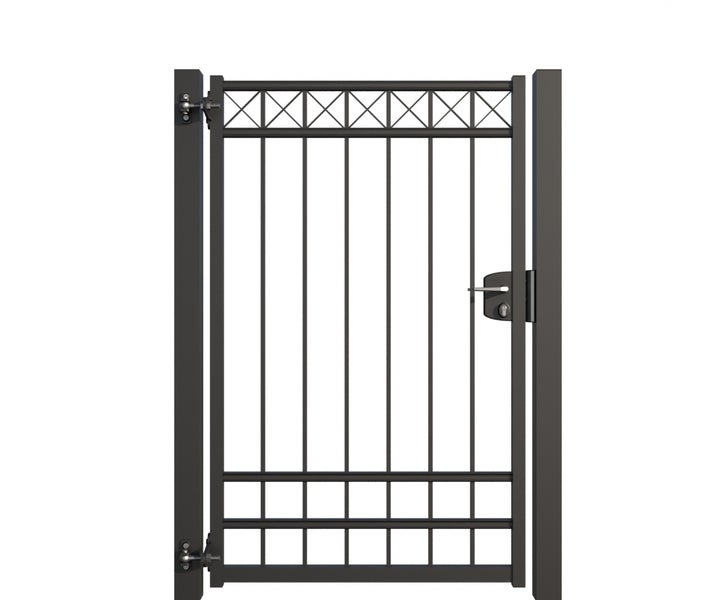 Metall Gartentor mit Schloss