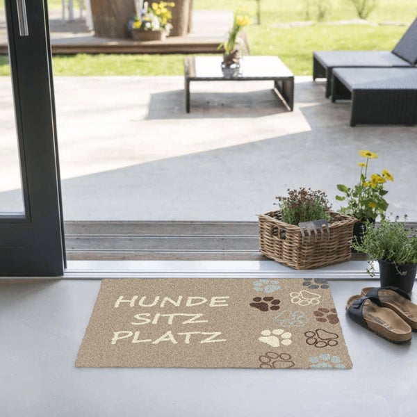 Akzente Feel Badematte mit Motiv in Braun Fußmatte 50 x 70 cm, rutschfest, saugfähig