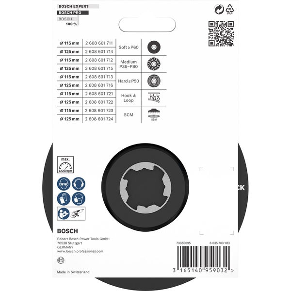 Bosch PRO Backing Pad 125 mm SCM - 2608601724