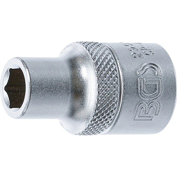 BGS Steckschlüssel-Einsatz Sechskant Antrieb Innenvierkant 12,5 mm (1/2) SW 9 mm - 2909