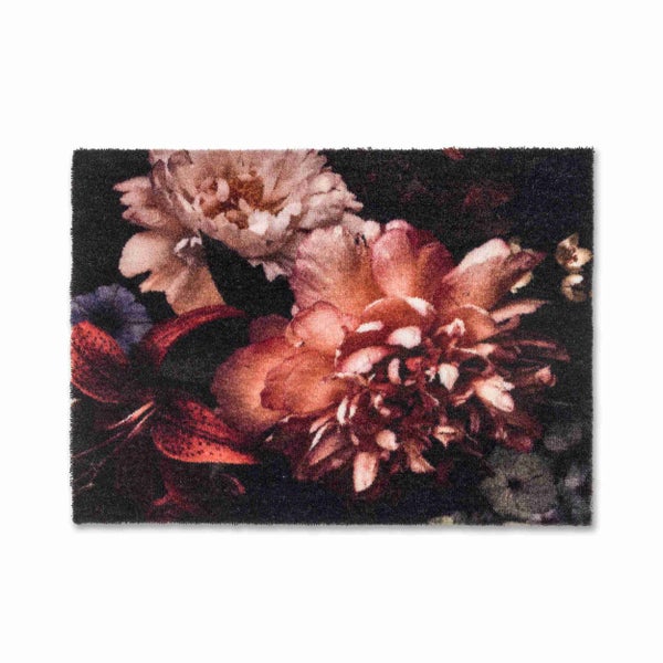 Fußmatte mit Blumenmuster