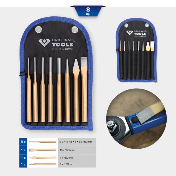 Brilliant Tools Umschaltknarre mit einer Länge von 198 mm und 3/8-Zoll-Antrieb