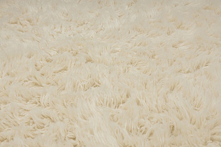 Flokati-Teppich Super Flokati 1400 Wollweiß Ø 125 cm