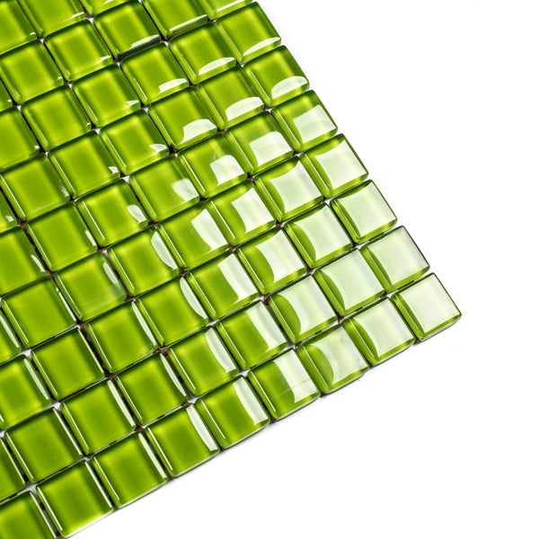 Glasmosaik auf Netz für Bad und Küche 30cm x 30cm  - Mojito